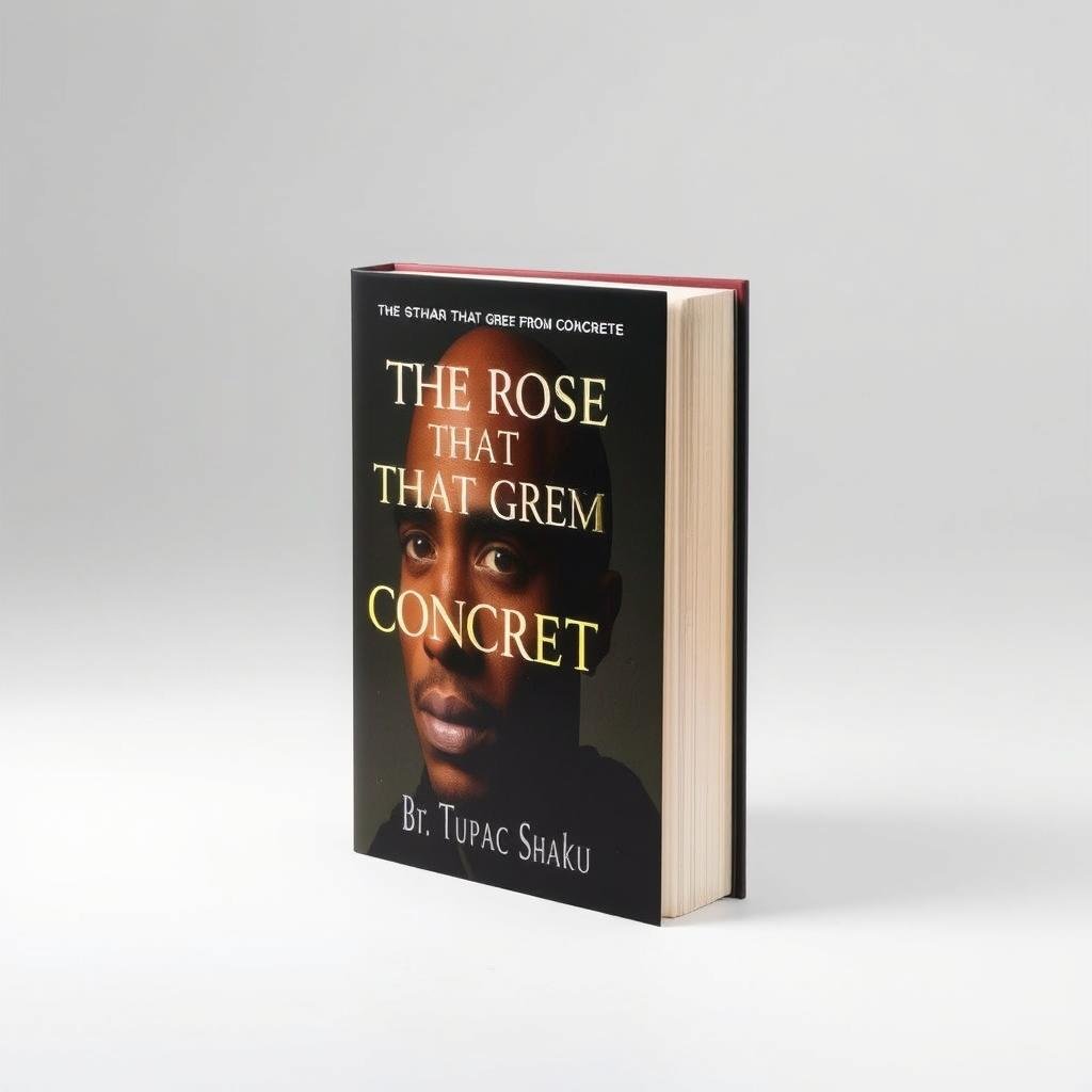 Cover of Tupac Shakur's poetry book 'The Rose That Grew From Concrete'