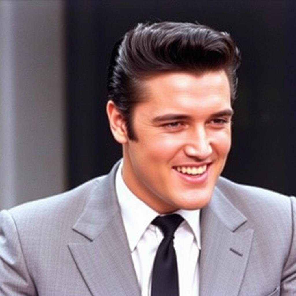 Elvis Presley in Hollywood glamour style during his movie career