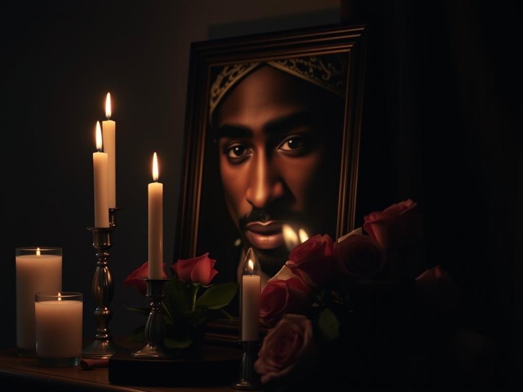 Memorial image related to Tupac's poem 'In the Event of My Demise'