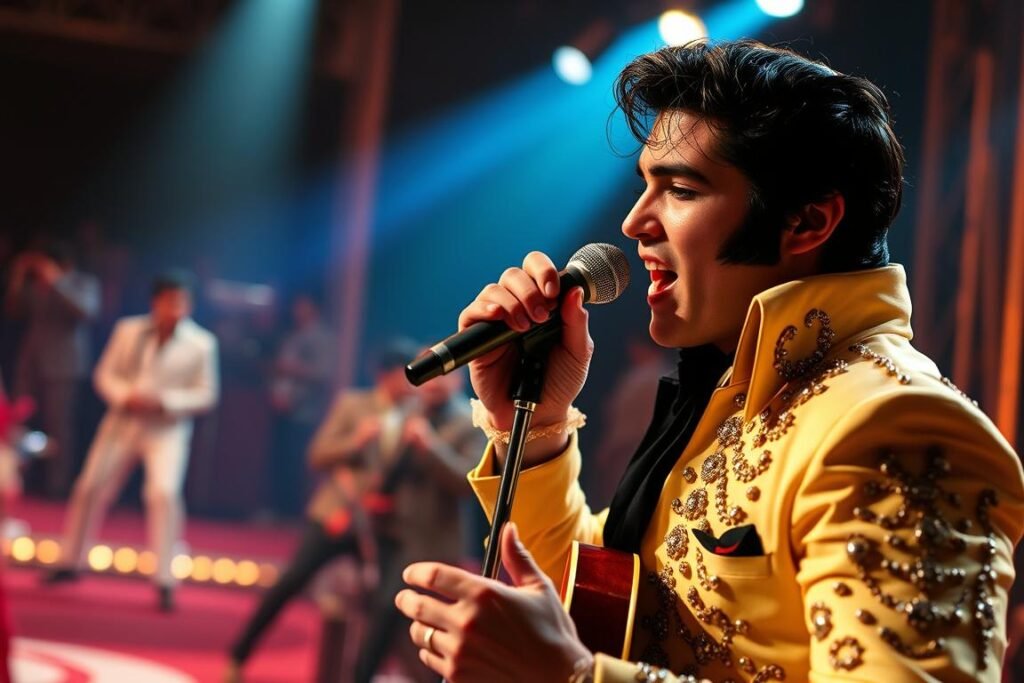 Scene from the 2022 Elvis biopic directed by Baz Luhrmann