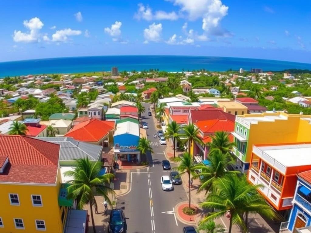 Scenic view of Bridgetown, Barbados, where Rihanna grew up before becoming the country's first billionaire Scenic view of Bridgetown, Barbados, where Rihanna grew up before becoming the country's first billionaire
