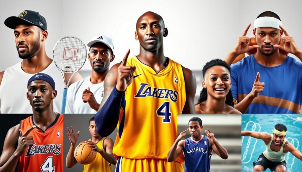 Athletes across different sports displaying Mamba Mentality influence Athletes across different sports displaying Mamba Mentality influence