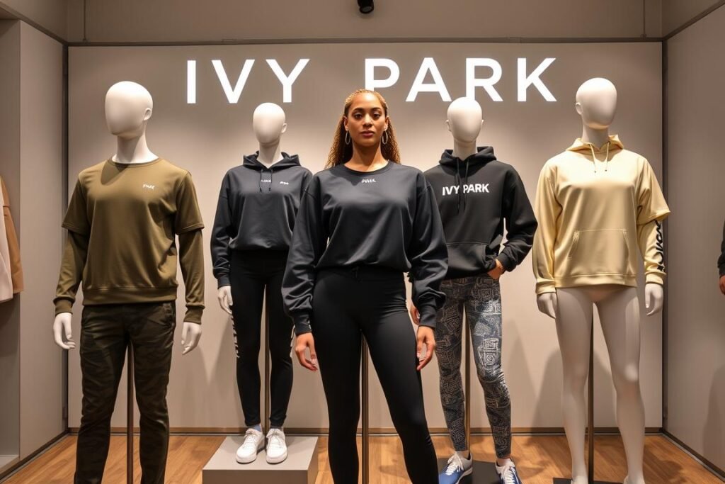 Beyoncé's Ivy Park athletic wear collection, showcasing her business acumen and brand development