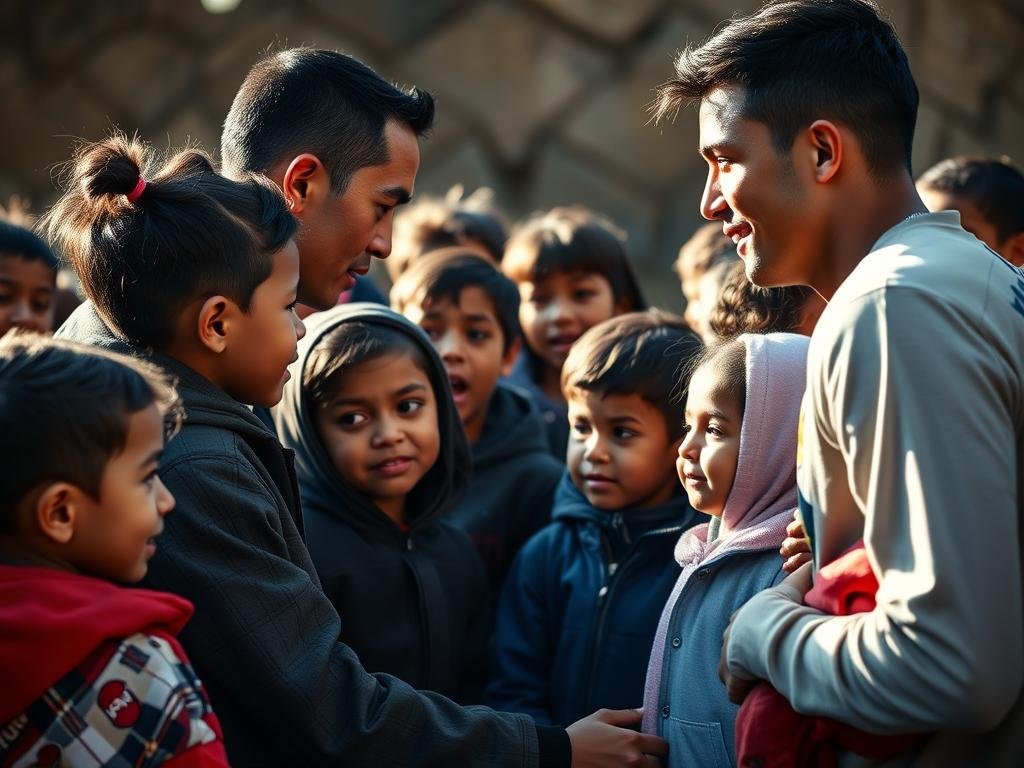 Cristiano Ronaldo – Built Not Born engaged in charitable work with children
