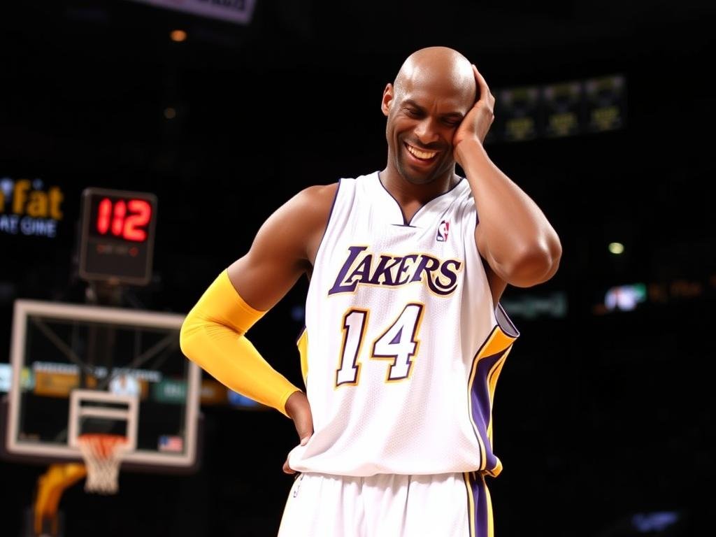 Kobe Bryant shooting free throws after tearing his Achilles tendon Kobe Bryant shooting free throws after tearing his Achilles tendon