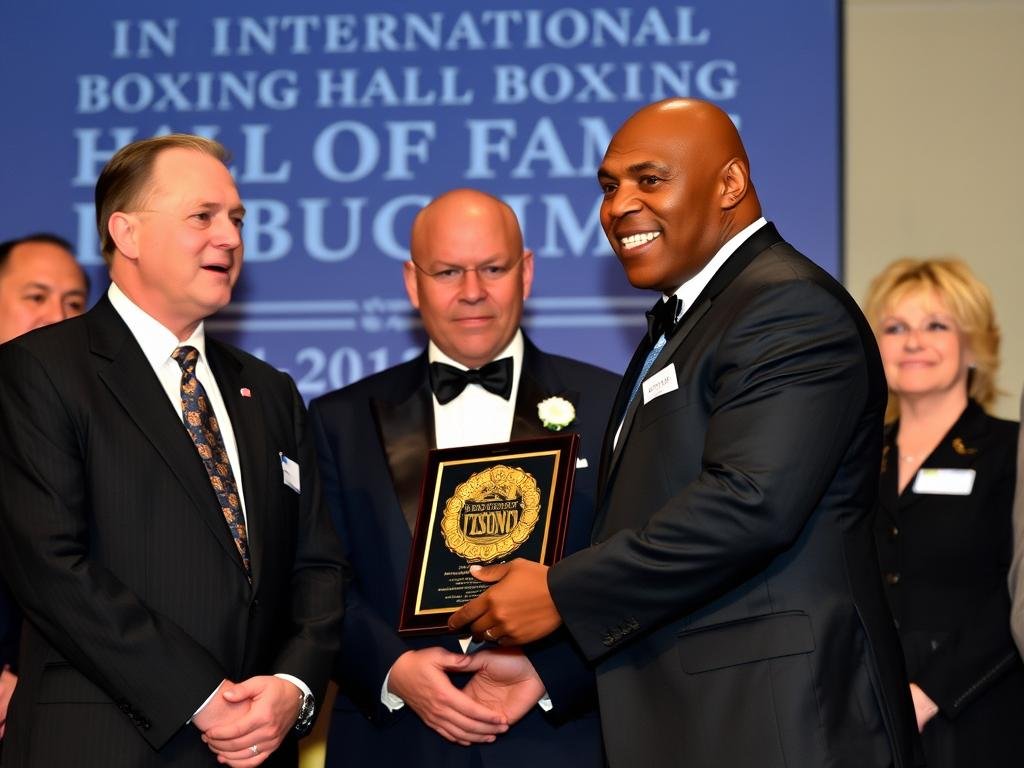 Mike Tyson at International Boxing Hall of Fame induction Mike Tyson at International Boxing Hall of Fame induction