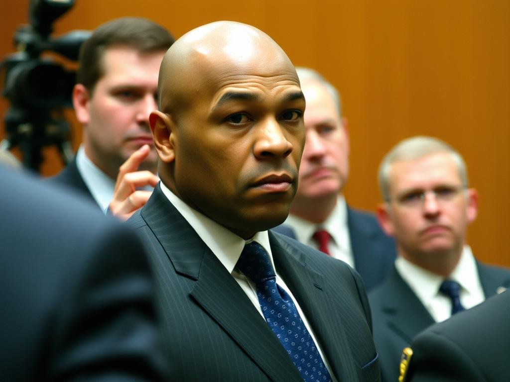 Mike Tyson in court during his legal troubles Mike Tyson in court during his legal troubles