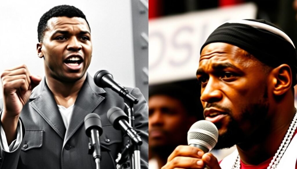 Modern athletes like LeBron James and Colin Kaepernick following Ali's example of athletic activism