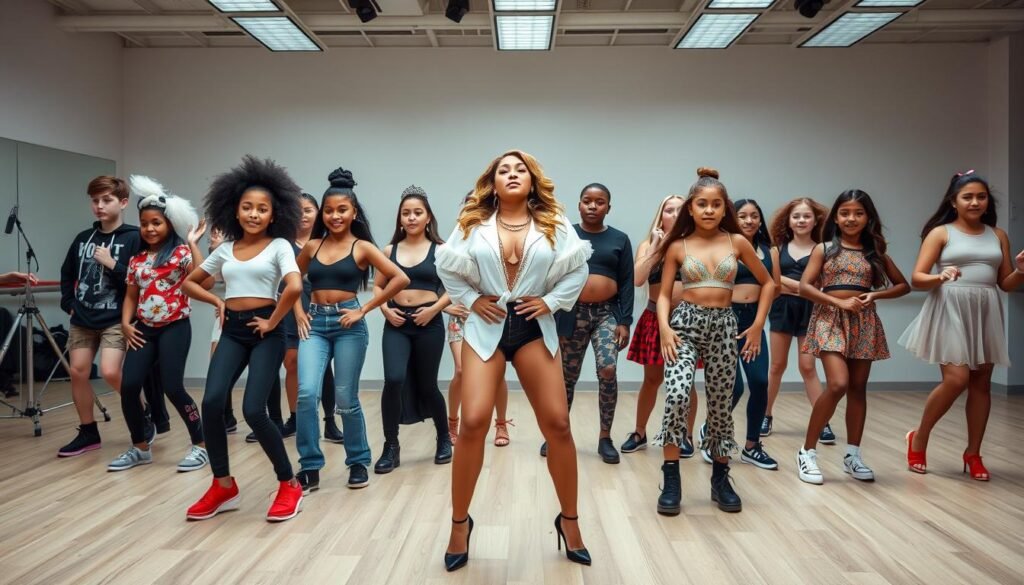 Young performers inspired by Beyoncé, showcasing her influence on the next generation of artists
