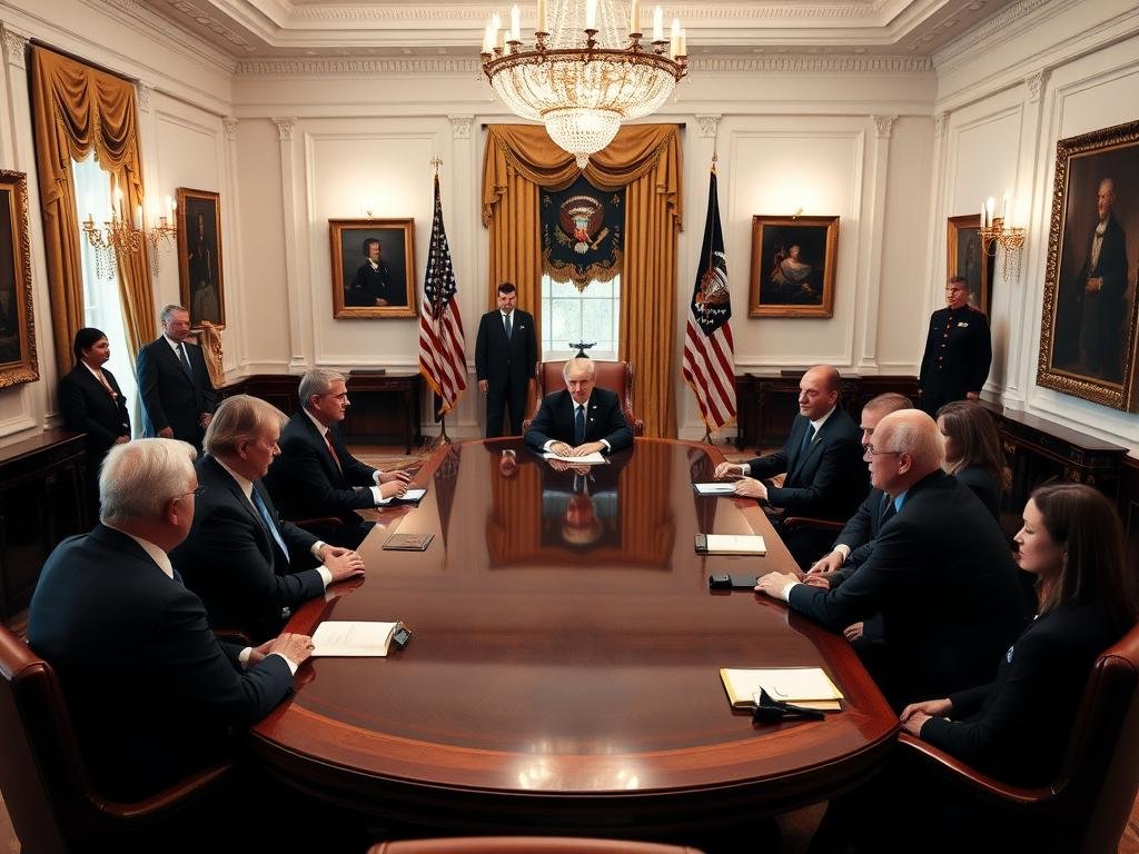 Modern U.S. Cabinet meeting