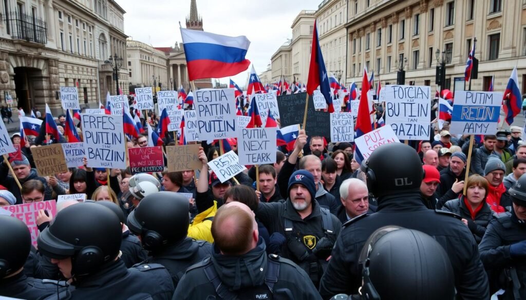 Russian opposition protests in Moscow