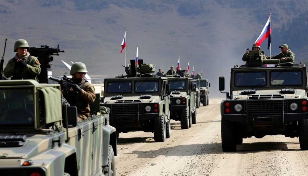 Russian troops in South Ossetia during the 2008 conflict