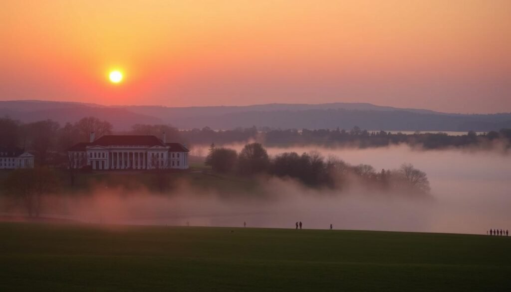 Sunrise over Mount Vernon