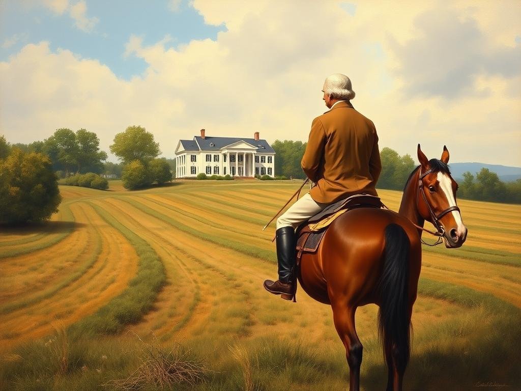 Washington in retirement at Mount Vernon