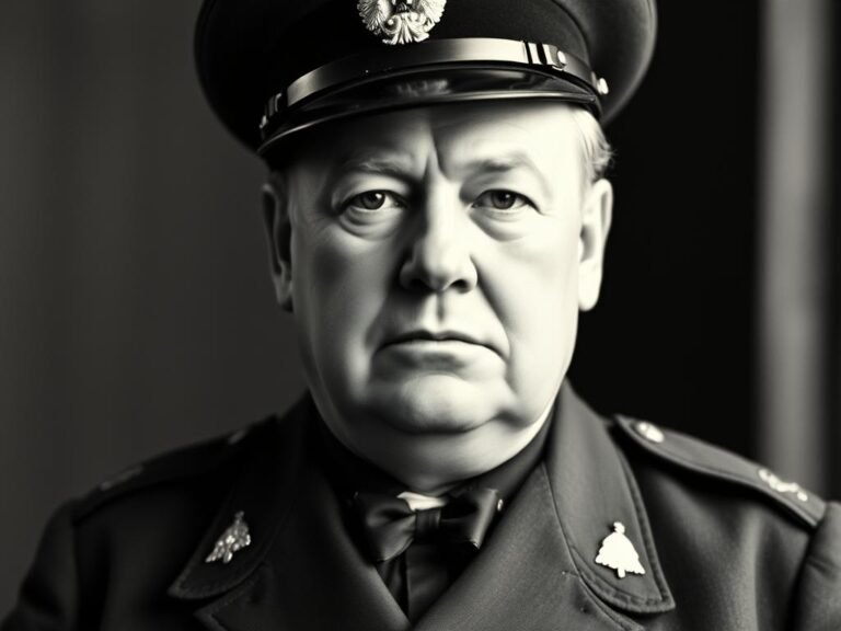 Young Winston Churchill in his military uniform during his early career