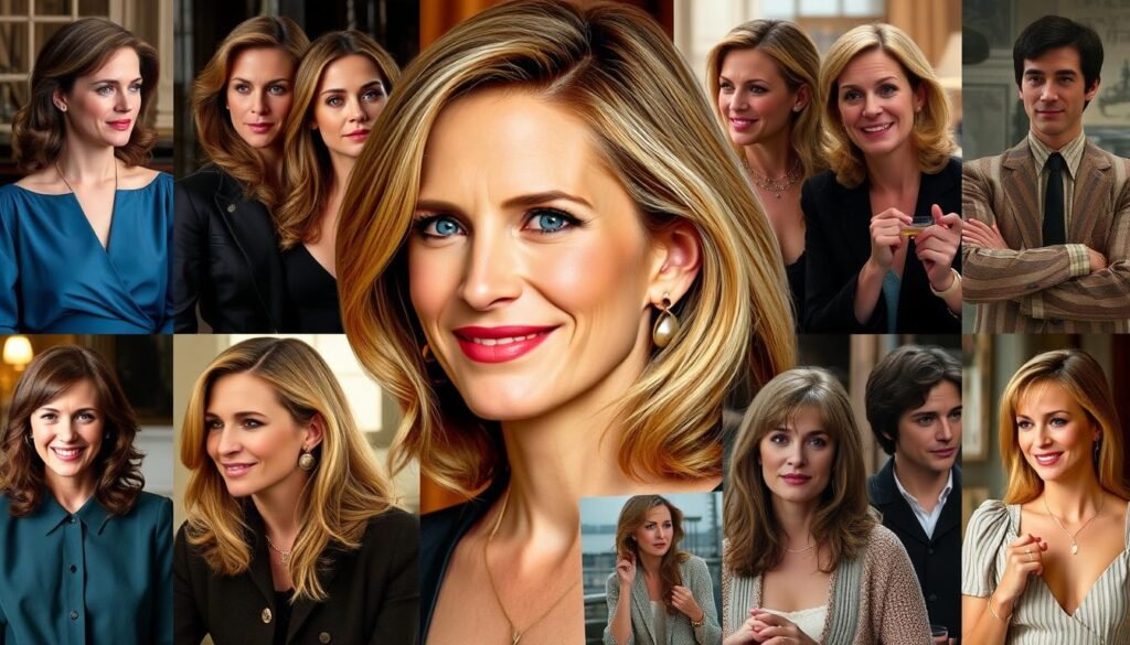 A collage of Julia Roberts' most iconic film moments across three decades as America's Sweetheart