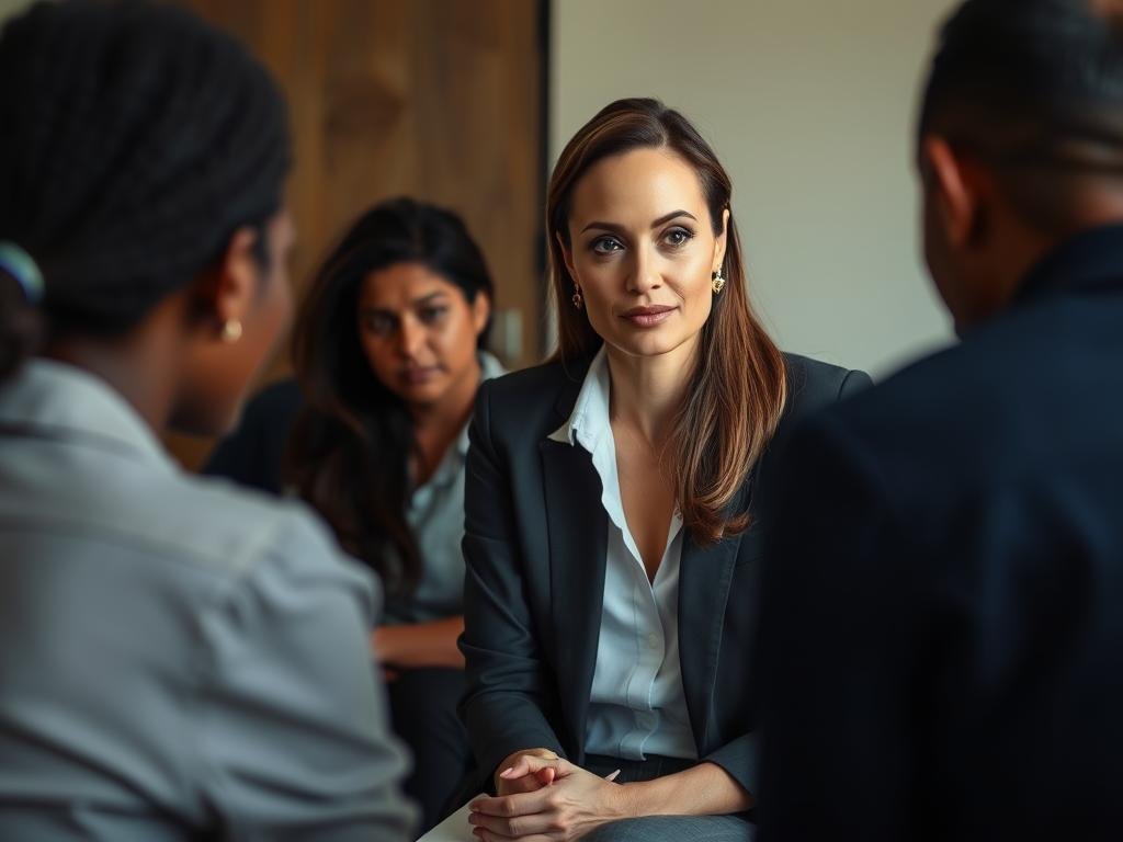 Angelina Jolie meeting with survivors of conflict-related sexual violence