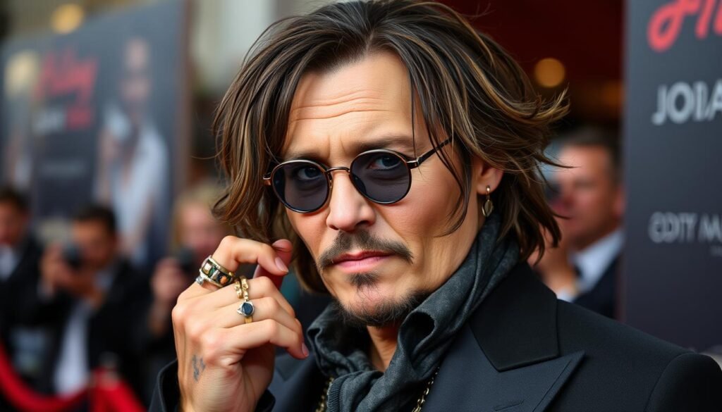 Johnny Depp at a film premiere, showing both his star power and artistic credibility