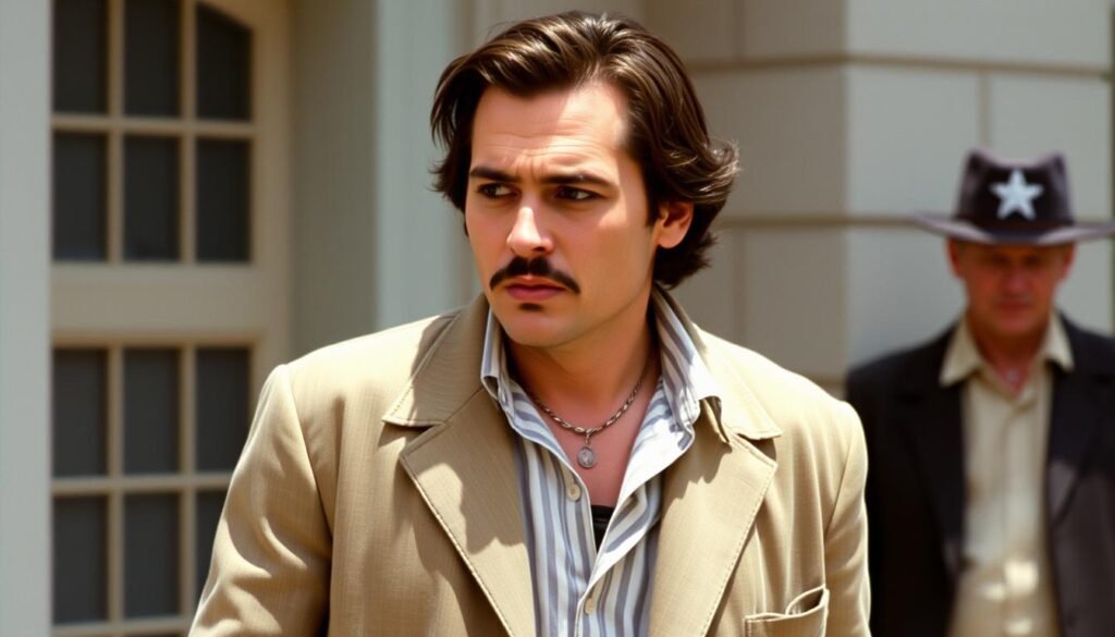 Johnny Depp in Donnie Brasco, showing his versatility in a dramatic role