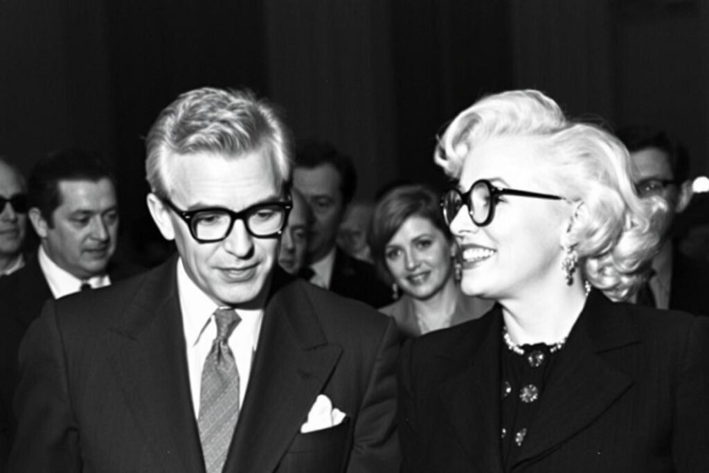 Marilyn Monroe with husband Arthur Miller