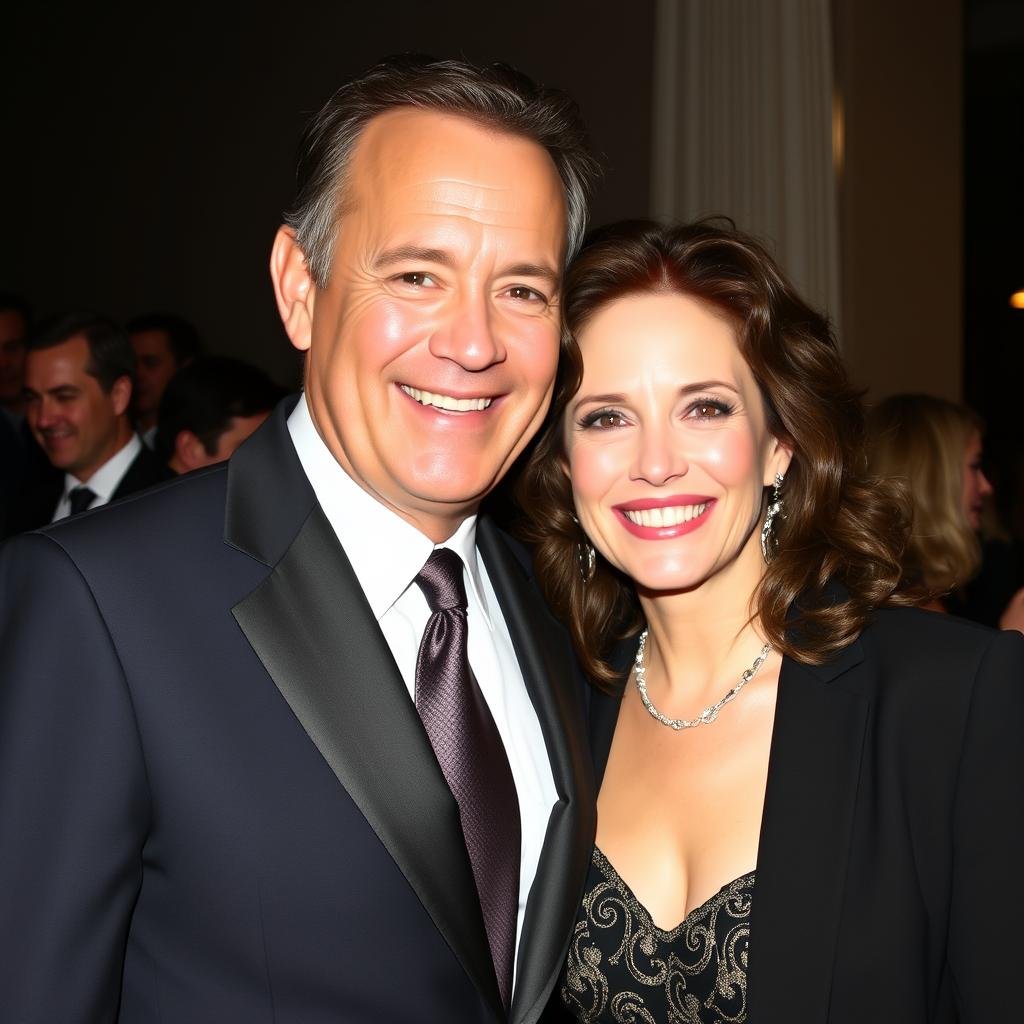 Tom Hanks with his wife Rita Wilson