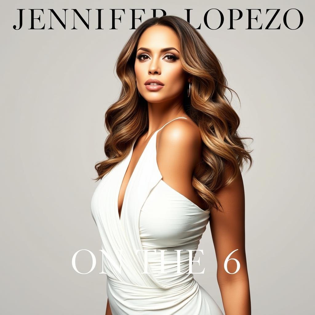 Jennifer Lopez album cover for On the 6, showcasing her as a triple threat star