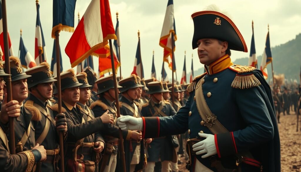 Napoleon's return from Elba during the Hundred Days campaign