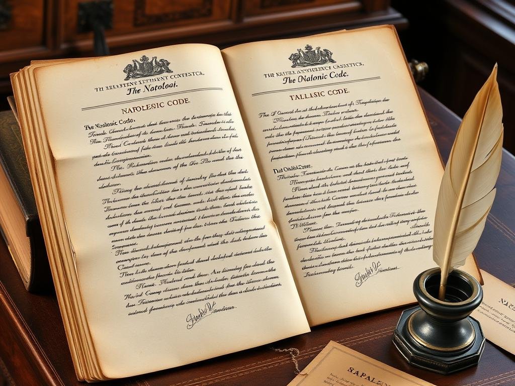 The Napoleonic Code document that reformed French law and society