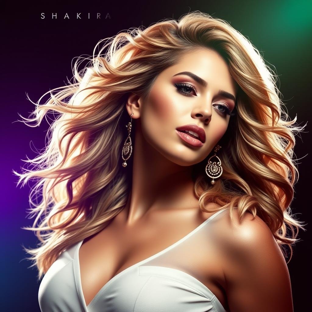 Cover art for Shakira's album Las Mujeres Ya No Lloran, representing her evolution as a Global Pop Empress in the streaming era