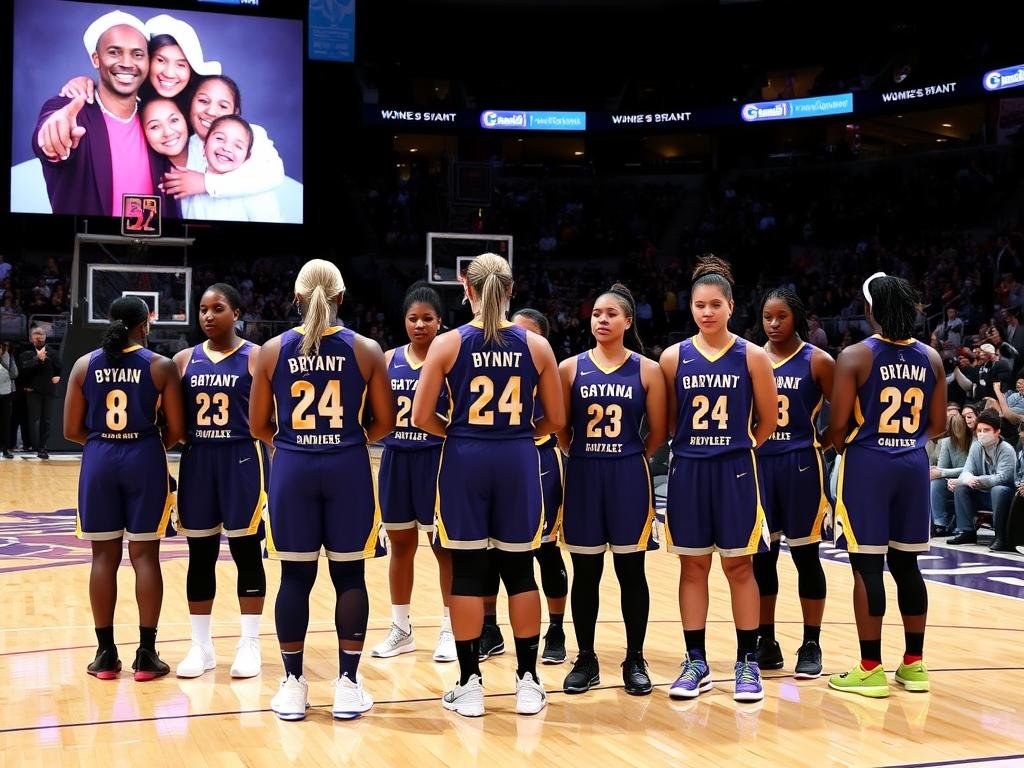 WNBA players honoring Kobe and Gianna's legacy