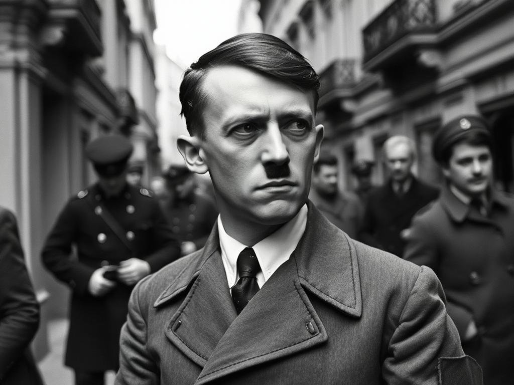 Young Adolf Hitler in Vienna, where his worldview began to form