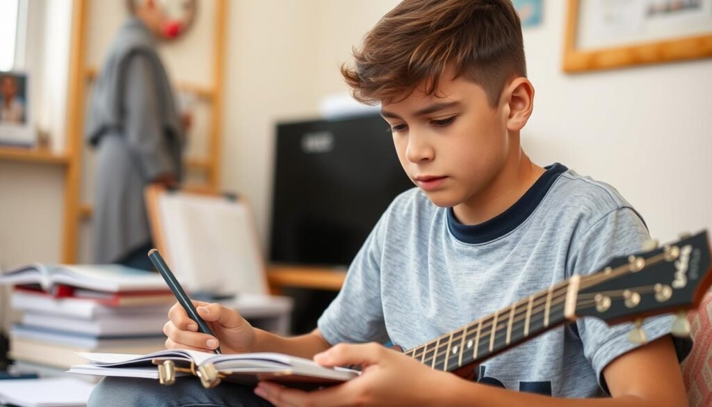 Cristiano Ronaldo Jr. engaged in activities outside of football, showing his broader interests